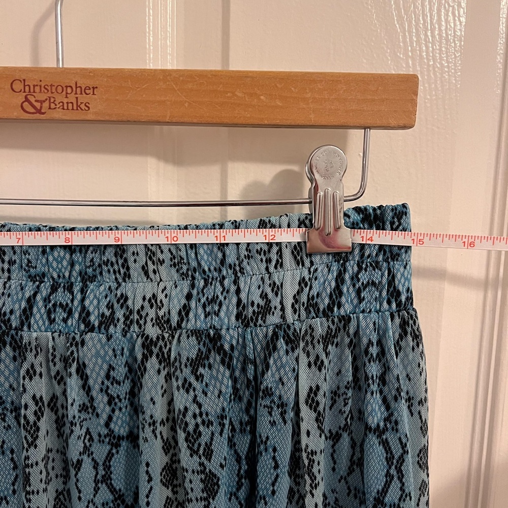 Blue Reba Snake Patterned Women's Skirt - Picture 4 of 5